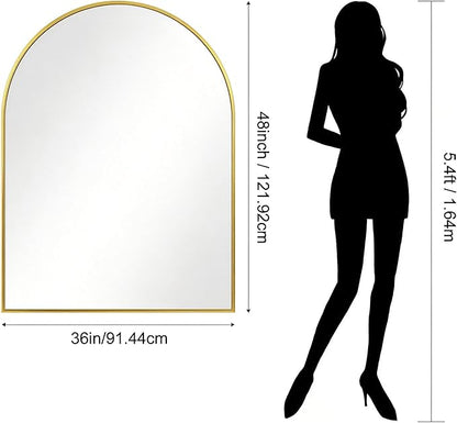 CIRCUMI Arched Wall Mirror, Metal Frame, Large Size - Image 8