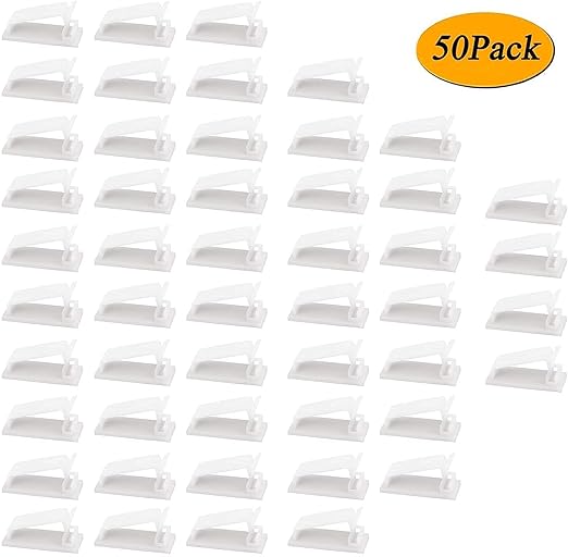 SOULWIT® 50 x Self-Adhesive Cable Management Clips - Image 7