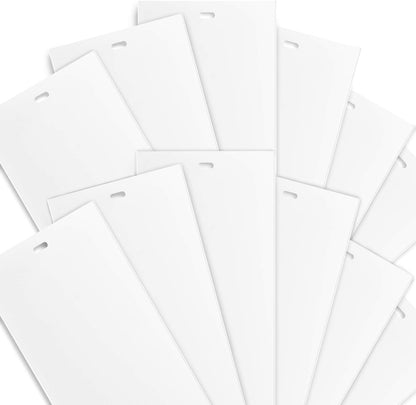 DALIX White Vertical Replacement Blinds Slats Sliding Door Window Patio (12 Pack)