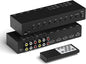 ZUZONG 4 AV to HDMI Converter + 4 HDMI2.0 Switcher 4 Way RCA Composite to HDMI by ZUZONG