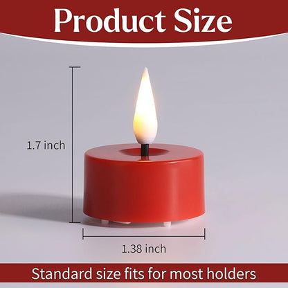 Eywamage Red Flameless Tealights - Image 2