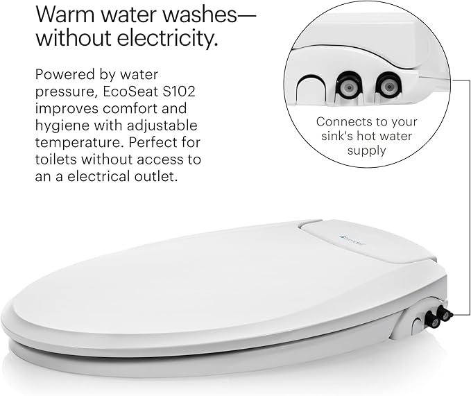 Brondell Bidet Toilet Seat, Non-Electric Swash Ecoseat, Fits Elongated Toilets - Image 3