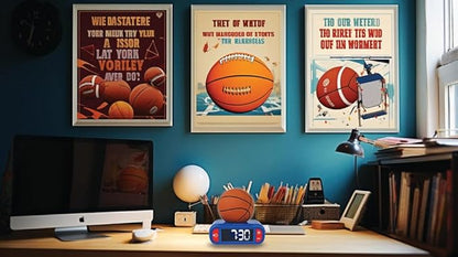 LEXiBOOK - Basketball - Basketball Nightlight Alarm Clock, Sounds and Melodies - Image 5