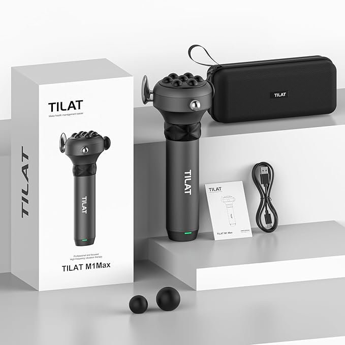 TILAT M1 Max Deep Tissue Vibration Therapy Massage Gun – 6500 RPM Handheld - Image 7