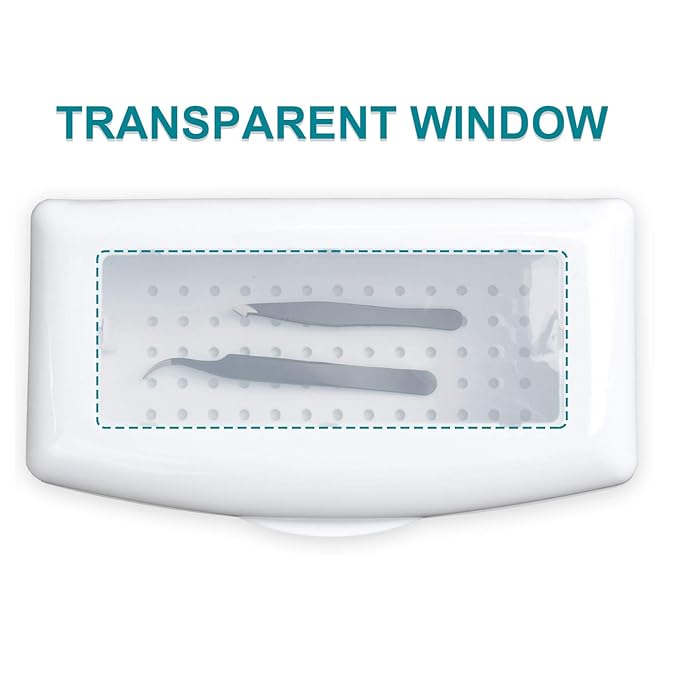 Nail Tool Sterilizer Box, Plastic Sterilization Tray - Image 3