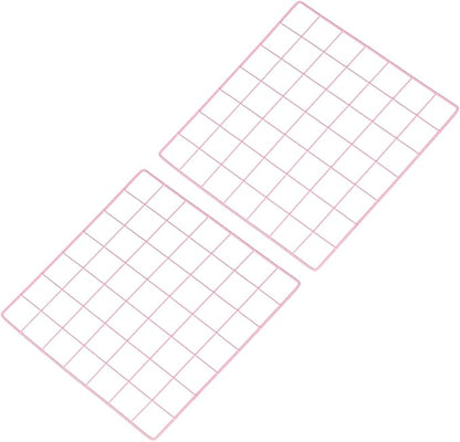 PATIKIL 14"x14" Wire Grid Panel, 2 Pack Board Photo Pictures Memo Display Grid by PATIKIL