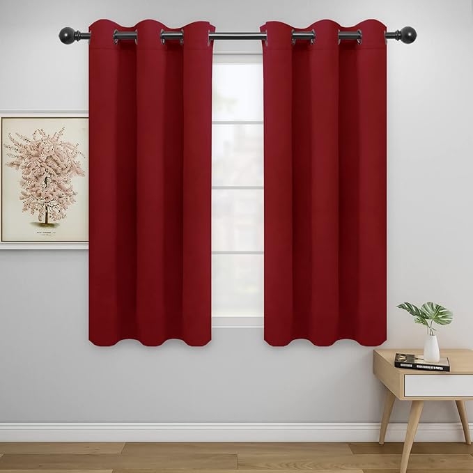 Easy-Going Blackout Curtains for Bedroom, Solid Thermal Insulated Grommet and by Easy-Going