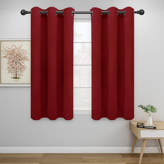 Easy-Going Blackout Curtains for Bedroom, Solid Thermal Insulated Grommet and by Easy-Going