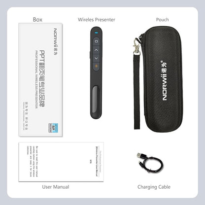 Norwii N76 Rechargeable Presentation clicker, Long Range Presentation Remote - Image 9