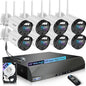 【90ft Super Night Vision】 5MP Outdoor Wireless Security Camera System, Wireless by WEILAILIFE