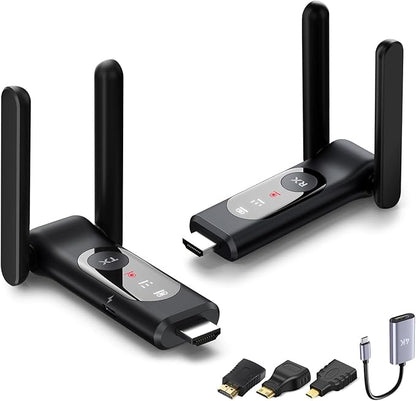 Wireless HDMI Transmitter and Receiver, LED Display Screen, Plug and Play by ANQIPUTECH