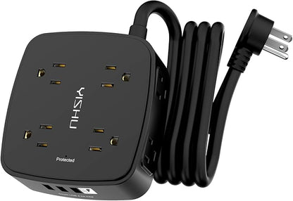 6 Ft Surge Protector Power Strip by YISHU