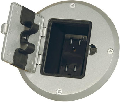 RACO 6239SS Floor Kit with Recessed Duplex 15A TR Device and Adjustable Steel - Image 7