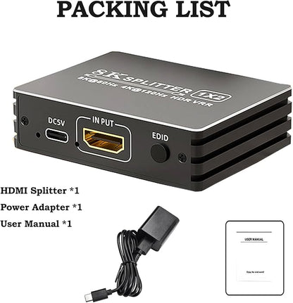 HDMI 2.1 Splitter 1 in 2 Out 4K 120Hz 8K 60Hz - Image 7