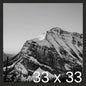 Frame It Easy 33 x 33 Coffee Wood Frame by FrameItEasy