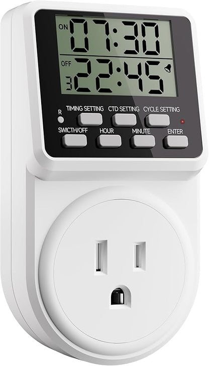 Techbee Digital Infinite Repeat Cycle Intermittent Timer Plug by Techbee