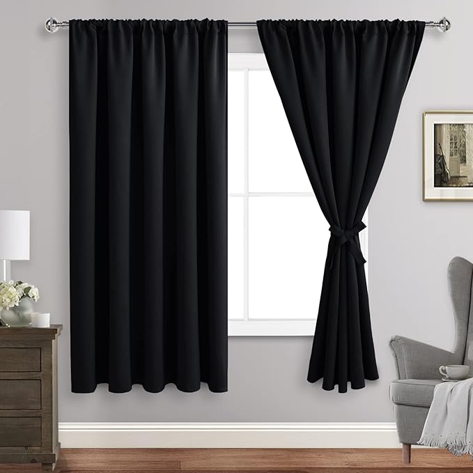 JIUZHEN Blackout Curtains for Bedroom by JIUZHEN