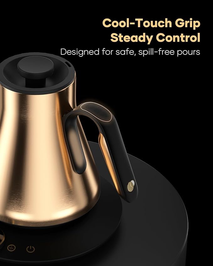 Cocinare FLOW B9 Gooseneck Electric Kettle, Precise Temperature Control - Image 7