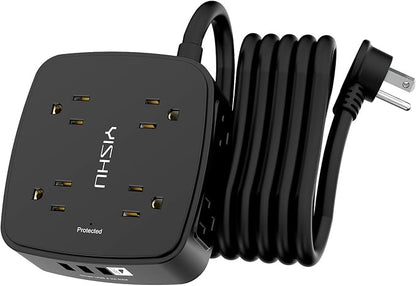 10 Ft Surge Protector Power Strip by YISHU