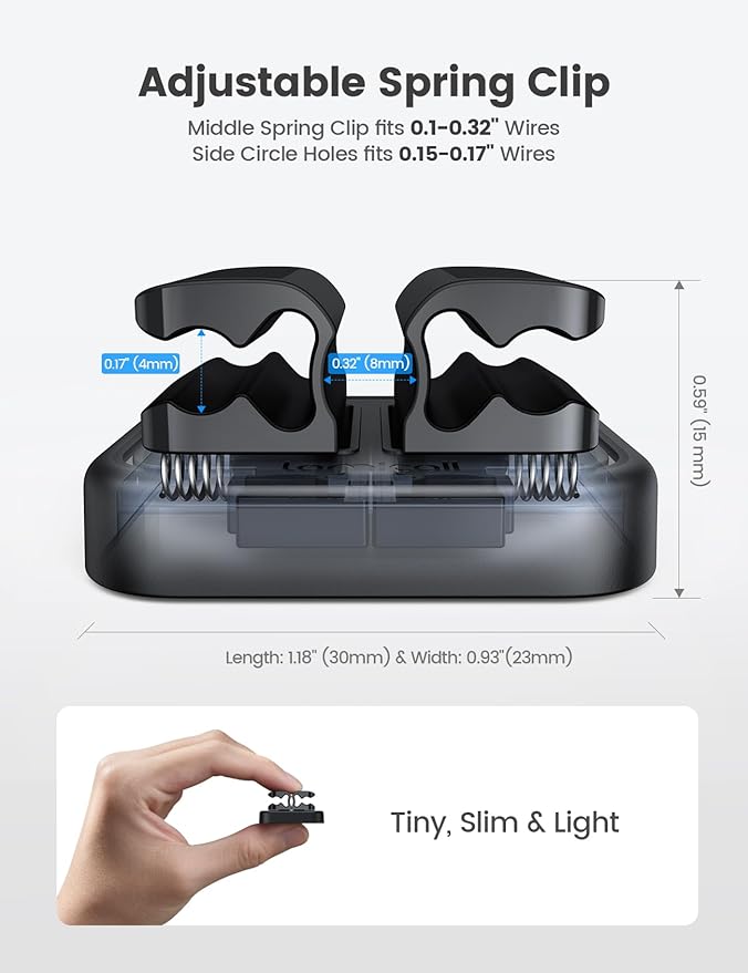 Lamicall Cord Organizer Spring Clip Holder - Image 5