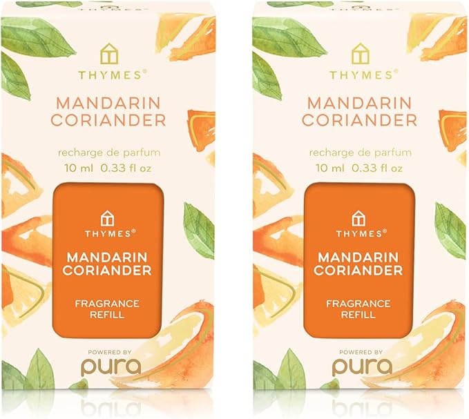 Thymes Pura Refills – 2 Pack of Oil Diffuser Scents – Long-Lasting Pura by Thymes