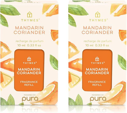 Thymes Pura Refills – 2 Pack of Oil Diffuser Scents – Long-Lasting Pura by Thymes