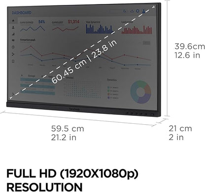 ViewSonic VG2448A-2_H2 24 Inch Dual Pack Head-Only 1080p IPS Monitor - Image 5