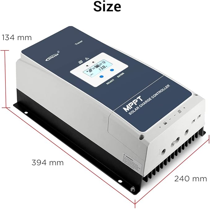 EPEVER 80A MPPT Solar Charge Controller 12V/24V/36V/48V Auto Max.PV 150V Input - Image 8