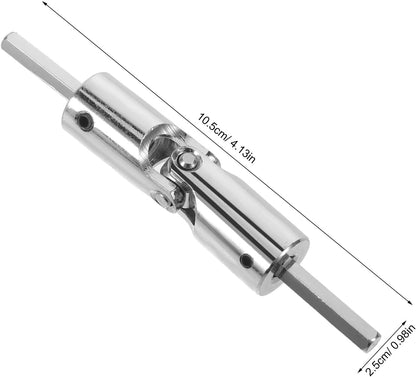 BESTOYARD Universal Joint Coupler for Awnings and Shutters, Aluminium Alloy Shaft Coupling with Smooth Operation and Silent Performance, Compact Structure Suitable for Patios and Workplaces