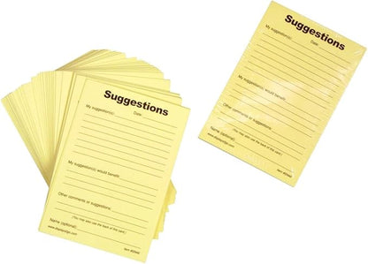 Displays2go SN46 Suggestion Form Pads, 4x6-Inch Sheets, 1000 Comment Forms Total - Image 2