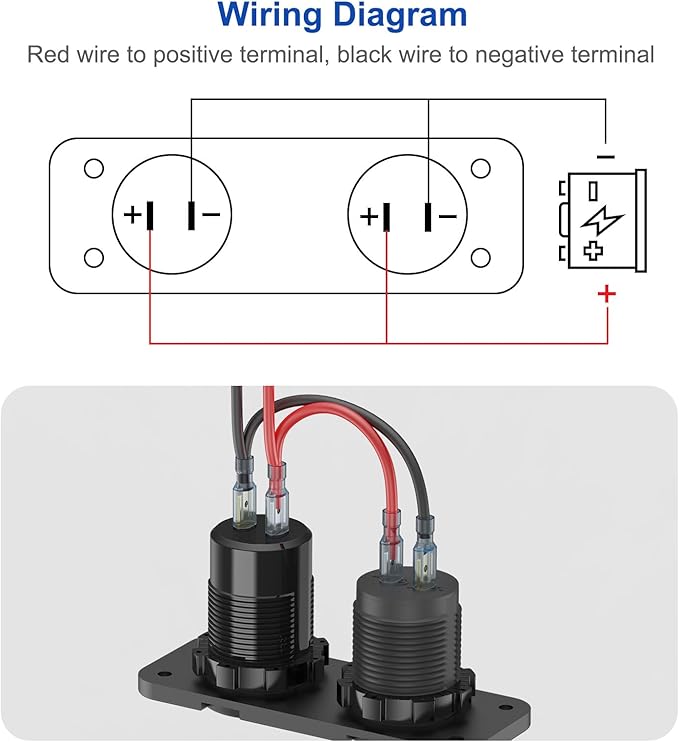 12V USB Outlet Marine Switch Panel Plug, PD3.0 and Dual QC3.0 USB Ports - Image 5