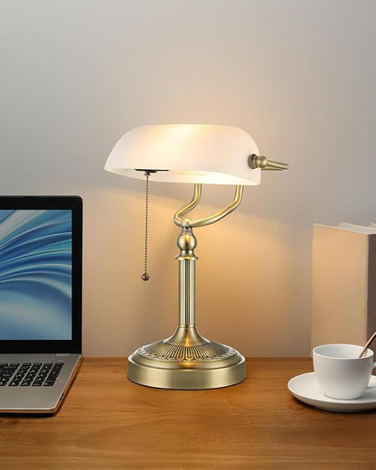 Newrays Glass Bankers Desk Lamp - Image 2