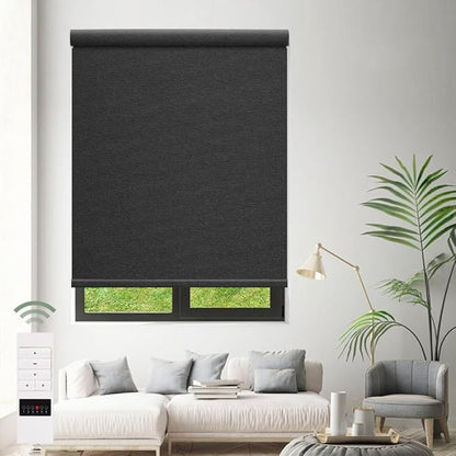 Zshine Motorized Blackout Window Blinds Customize Width Remote Control Wireless - Image 6