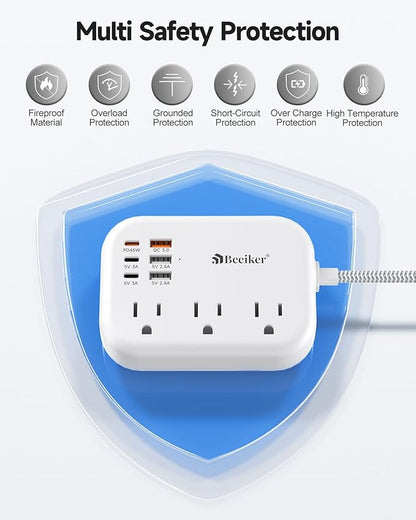 PD45W USB C Travel Power Strip, Cruise Power Strip - Image 7