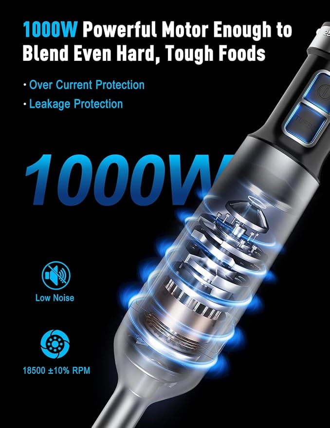 1000W Powerful Immersion Blender handheld, 2025 New Update Hand Blender - Image 2