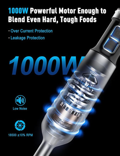 1000W Powerful Immersion Blender handheld, 2025 New Update Hand Blender - Image 2