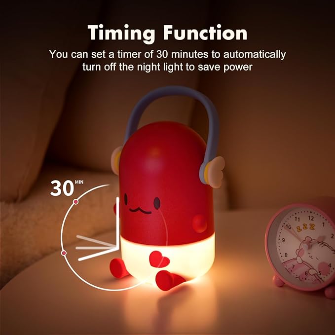 ICARER FAMILY Night Light for Kids, Rechargeable LED Night Lamp for Children‘s - Image 3
