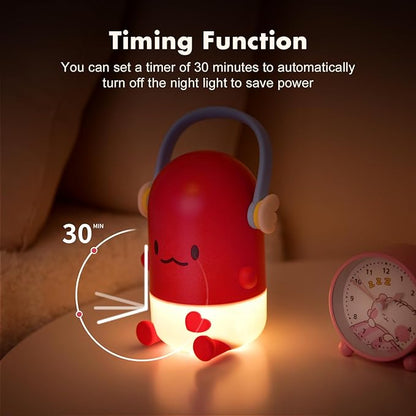 ICARER FAMILY Night Light for Kids, Rechargeable LED Night Lamp for Children‘s - Image 3