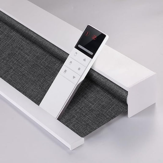 ZSHINE Motorized Blackout Window Blinds Customize Width Remote Control Wireless by ZSHINEHome