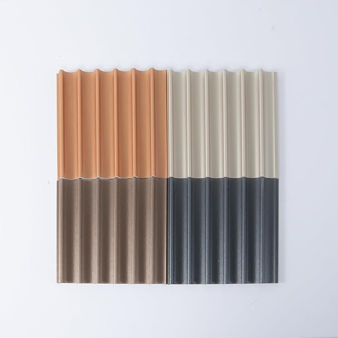 Art3dwallpanels 4 Pack Glossy Metal Finish WPC Soundproof 3D Wall Panels - Image 4
