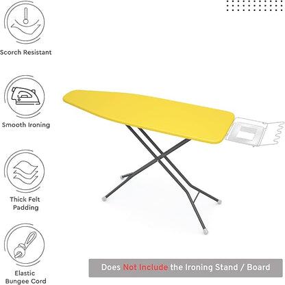 Encasa XO Ironing Board Cover and Pad 54"x15" - 4mm Felt Large Iron Board Cover - Image 2