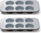 Caraway Nonstick Ceramic 6 Cup Muffin Pan Duo – Non-Toxic, PTFE & PFOA Free – by Caraway