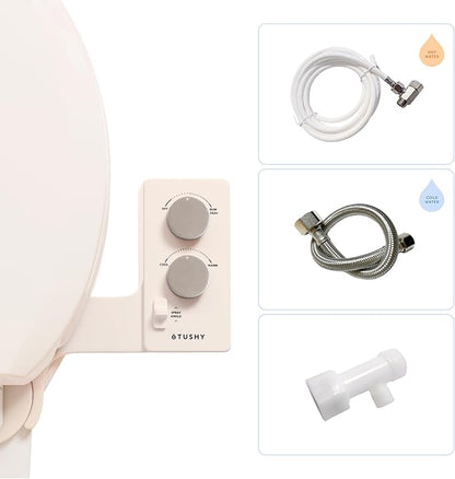 TUSHY Spa Self-Cleaning Warm Water Toilet Bidet Attachment. Adjustable Nozzle by TUSHY