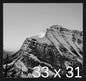 Frame It Easy 33 x 31 Black Grain Wood Frame by FrameItEasy