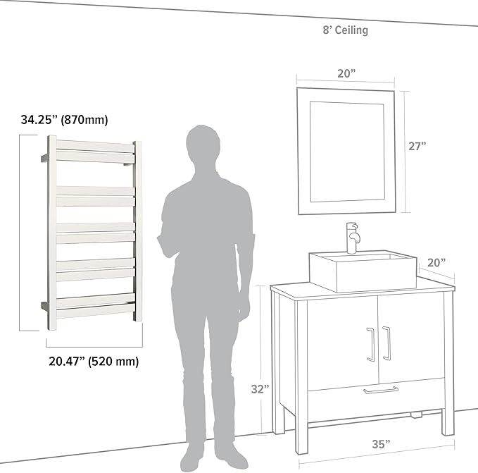 WarmlyYours Heated Towel Warmer - Image 15