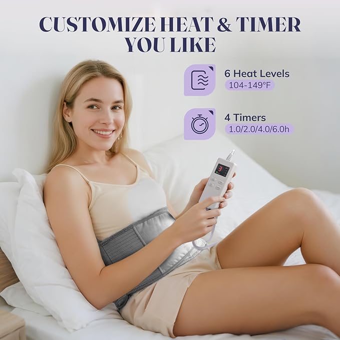 Heating Pad for Period Cramps, Electric Heat Pad - Image 3