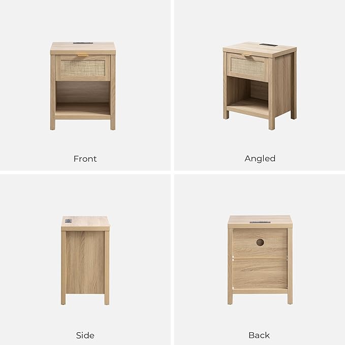 SICOTAS Night Stand with Charging Station - Image 9