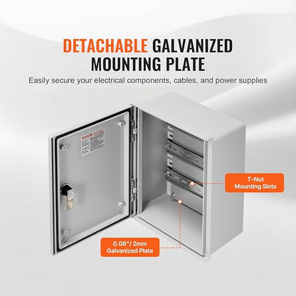 VEVOR Electrical Enclosure Box, Fiberglass Junction Box, IP66 Waterproof & - Image 5