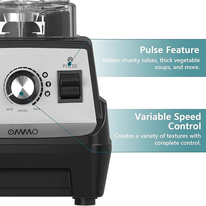 OMMO Blender 1800W, Professional High Speed Countertop Blender - Image 3