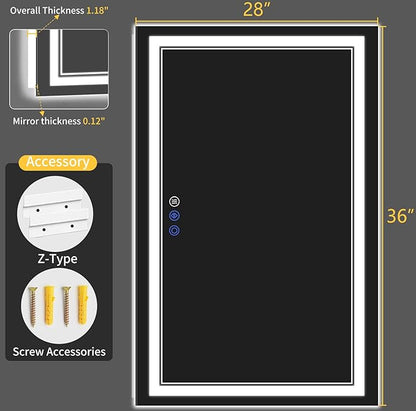 28"x60" LED Bathroom Mirror - Image 9
